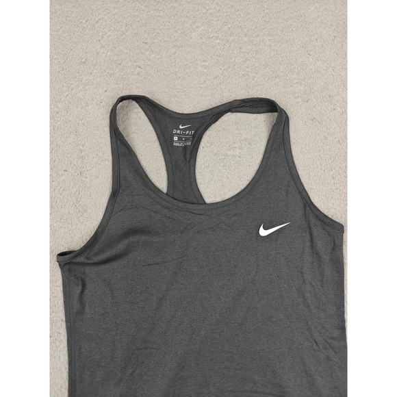 Nike Dri Fit Womens Medium Gray‎ Balance Tank Top Athletic Running Gym Training - Picture 2 of 10